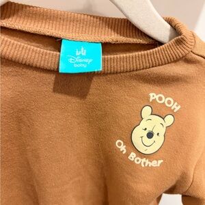 Disney Baby Brown Pooh "Oh Bother" Sweatshirt